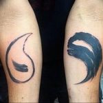 Photo paired tattoos yin yang 15.07.2019 №008 - picture paired tattoos yin yang - tattoovalue.net