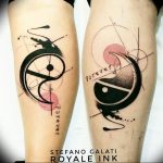 Photo paired tattoos yin yang 15.07.2019 №009 - picture paired tattoos yin yang - tattoovalue.net
