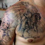 Photo tattoo Russian warriors 31.07.2019 №004 - tattoo bogatyr - tattoovalue.net