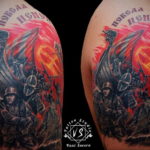 Photo tattoo Russian warriors 31.07.2019 №021 - tattoo bogatyr - tattoovalue.net