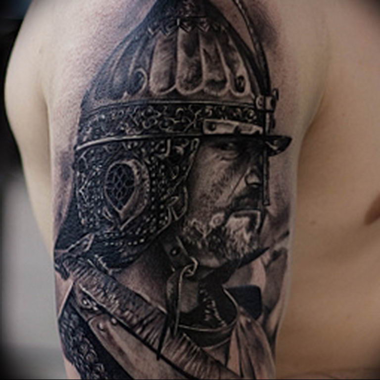 Photo tattoo Russian warriors 31.07.2019 №063 - tattoo bogatyr - tattoovalue.net