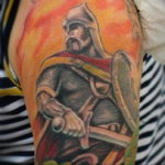 Photo tattoo Russian warriors 31.07.2019 №068 - tattoo bogatyr - tattoovalue.net