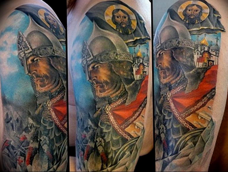 Photo tattoo Russian warriors 31.07.2019 №071 - tattoo bogatyr - tattoovalue.net