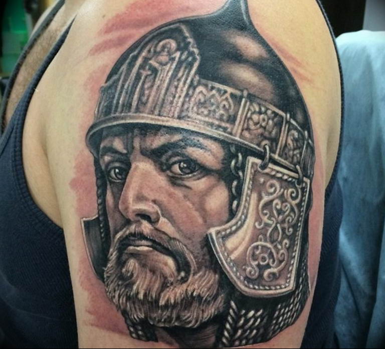 Photo tattoo Russian warriors 31.07.2019 №074 - tattoo bogatyr - tattoovalue.net
