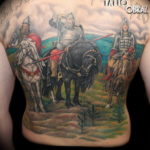 Photo tattoo Russian warriors 31.07.2019 №077 - tattoo bogatyr - tattoovalue.net