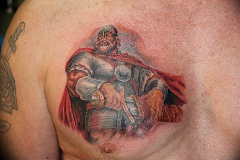 Photo tattoo Russian warriors 31.07.2019 №082 - tattoo bogatyr - tattoovalue.net