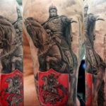 Photo tattoo Russian warriors 31.07.2019 №085 - tattoo bogatyr - tattoovalue.net