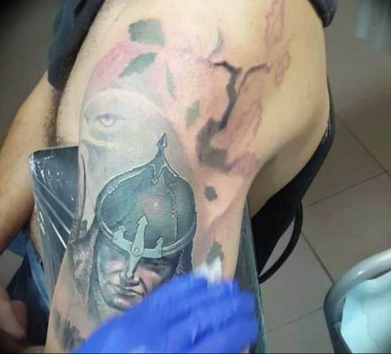 Photo tattoo Russian warriors 31.07.2019 №087 - tattoo bogatyr - tattoovalue.net