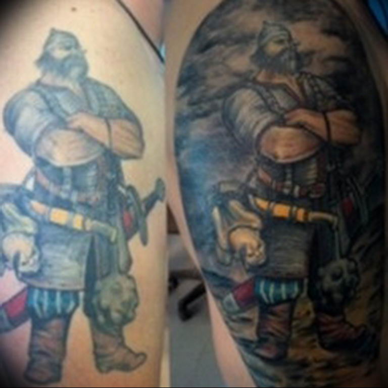 Photo tattoo Russian warriors 31.07.2019 №088 - tattoo bogatyr - tattoovalue.net