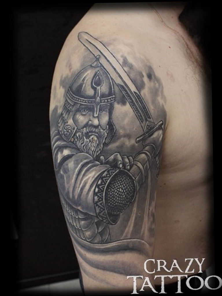 Photo tattoo Russian warriors 31.07.2019 №104 - tattoo bogatyr - tattoovalue.net