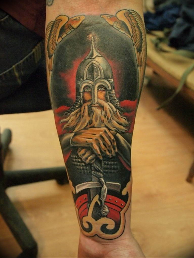 Photo tattoo Russian warriors 31.07.2019 №111 - tattoo bogatyr - tattoovalue.net
