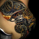 Photo tattoo biomechanics on the sho 30.07.2019 №007 - biomechanics tattoo - tattoovalue.net