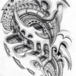 Photo tattoo black and white biomech 30.07.2019 №024 - biomechanics tattoo - tattoovalue.net