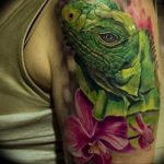 Photo tattoo iguana 31.07.2019 №049 - tattoo iguana example - tattoovalue.net