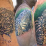 Photo tattoo iguana 31.07.2019 №037 - tattoo iguana example - tattoovalue.net