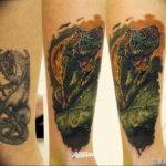 Photo tattoo iguana 31.07.2019 №045 - tattoo iguana example - tattoovalue.net