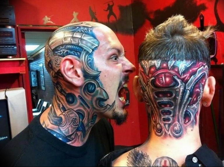 Amazing Biomechanical Tattoos
