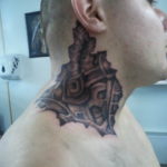 Photo tattoo on the neck of biomecha 30.07.2019 №014 - biomechanics tattoo - tattoovalue.net