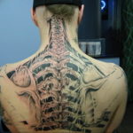 Photo tattoo on the neck of biomecha 30.07.2019 №034 - biomechanics tattoo - tattoovalue.net