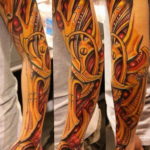 Photo tattoo sleeve biomechanics 30.07.2019 №002 - biomechanics tattoo - tattoovalue.net