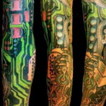 Photo tattoo sleeve biomechanics 30.07.2019 №010 - biomechanics tattoo - tattoovalue.net