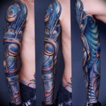 Photo tattoo sleeve biomechanics 30.07.2019 №020 - biomechanics tattoo - tattoovalue.net