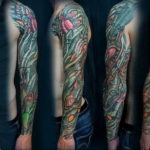 Photo tattoo sleeve biomechanics 30.07.2019 №026 - biomechanics tattoo - tattoovalue.net