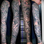 Photo tattoo sleeve biomechanics 30.07.2019 №035 - biomechanics tattoo - tattoovalue.net