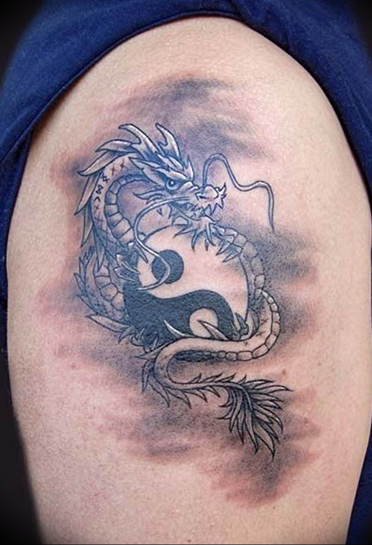 Photo yin yang dragon tattoo 15.07.2019 № 026 - yin yang dragon tattoo - ta...