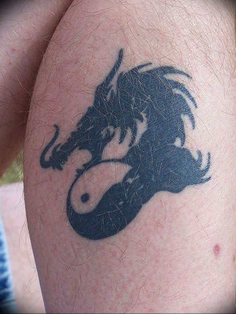 Photo yin yang dragon tattoo 15.07.2019 №025 - yin yang dragon tattoo - tattoovalue.net