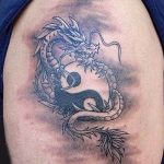 Photo yin yang dragon tattoo 15.07.2019 №026 - yin yang dragon tattoo - tattoovalue.net