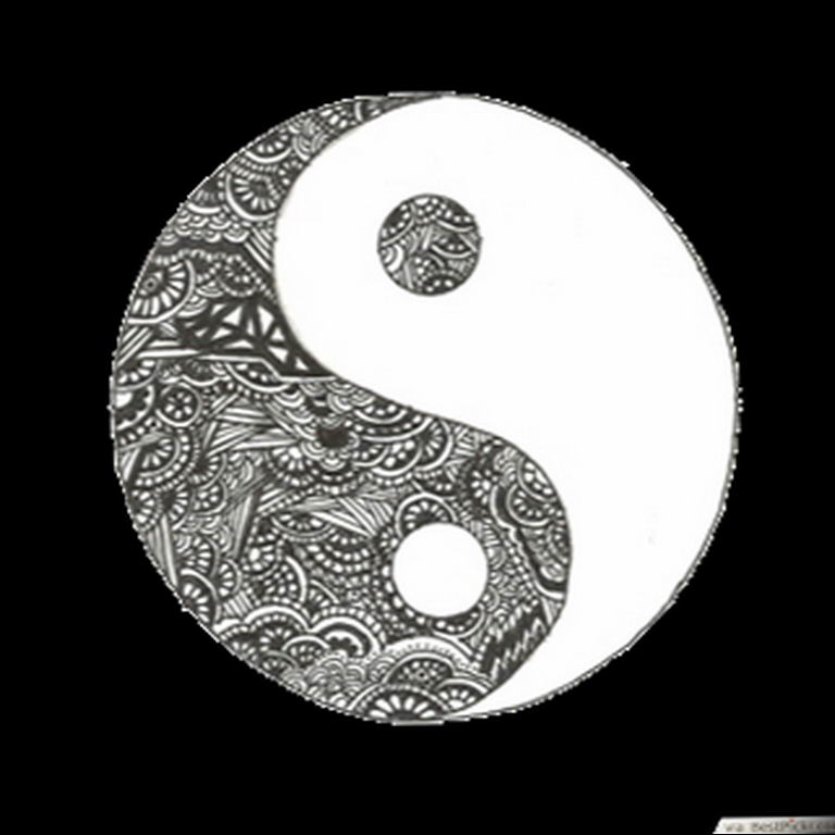 Photo yin yang tattoo sketch 1 15.07.2019 №003 - yin yang tattoo sketch - tattoovalue.net