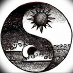 Photo yin yang tattoo sketch 1 15.07.2019 №004 - yin yang tattoo sketch - tattoovalue.net