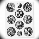 Photo yin yang tattoo sketch 1 15.07.2019 №017 - yin yang tattoo sketch - tattoovalue.net