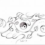 Photo yin yang tattoo sketch 1 15.07.2019 №029 - yin yang tattoo sketch - tattoovalue.net