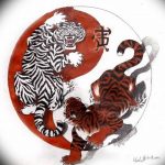 Photo yin yang tiger tattoo 15.07.2019 №001 - yin yang tiger tattoo - tattoovalue.net