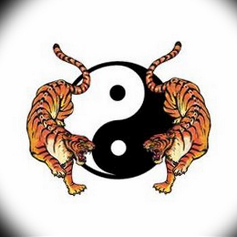 Photo yin yang tiger tattoo 15.07.2019 №005 - yin yang tiger tattoo - tattoovalue.net