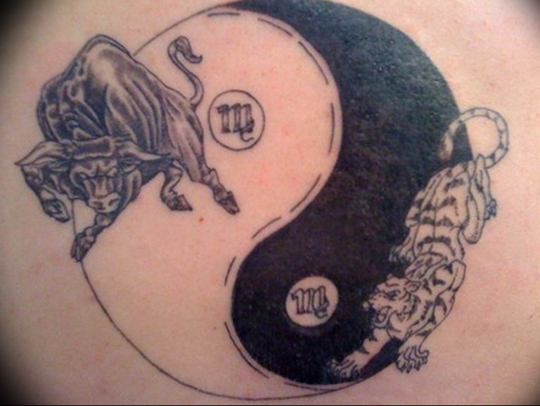 Photo yin yang tiger tattoo 15.07.2019 №013 - yin yang tiger tattoo - tattoovalue.net