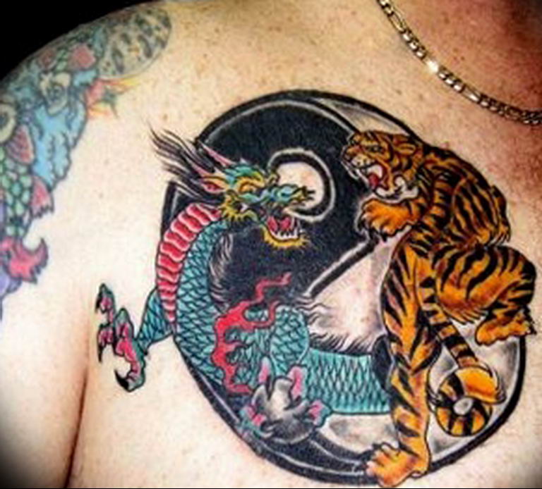 Photo yin yang tiger tattoo 15.07.2019 №014 - yin yang tiger tattoo - tattoovalue.net