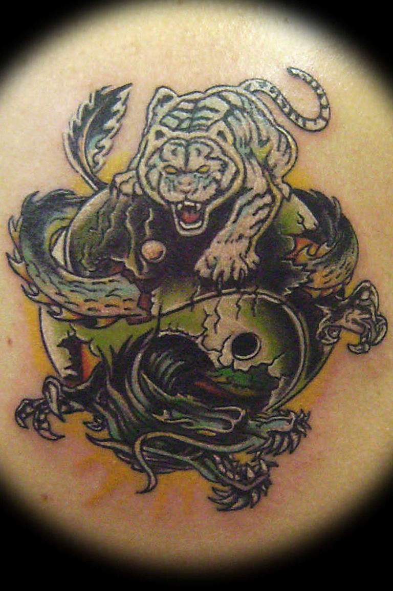 Photo yin yang tiger tattoo 15.07.2019 №021 - yin yang tiger tattoo - tattoovalue.net