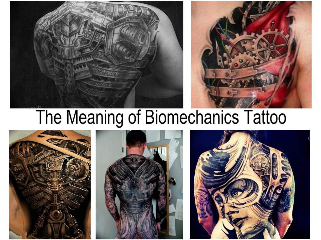 The Meaning of Biomechanics Tattoo - information about the features of the tattoo style and photo examples of finished tattoo works