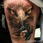 photo Golden Eagle tattoo 12.07.2019 №015 - example of drawing tattoo eagle - tattoovalue.net