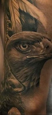 photo Golden Eagle tattoo 12.07.2019 №050 – example of drawing tattoo eagle – tattoovalue.net