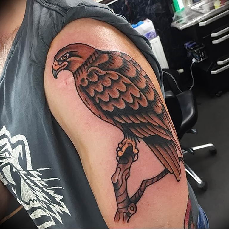 photo Golden Eagle tattoo 12.07.2019 №016 - example of drawing tattoo eagle - tattoovalue.net