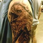 photo Golden Eagle tattoo 12.07.2019 №024 - example of drawing tattoo eagle - tattoovalue.net