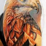 photo Golden Eagle tattoo 12.07.2019 №027 - example of drawing tattoo eagle - tattoovalue.net