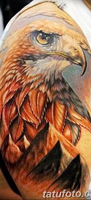 photo Golden Eagle tattoo 12.07.2019 №027 – example of drawing tattoo eagle – tattoovalue.net