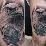 photo Golden Eagle tattoo 12.07.2019 №028 - example of drawing tattoo eagle - tattoovalue.net
