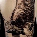 photo Golden Eagle tattoo 12.07.2019 №041 - example of drawing tattoo eagle - tattoovalue.net