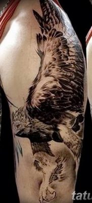 photo Golden Eagle tattoo 12.07.2019 №041 – example of drawing tattoo eagle – tattoovalue.net